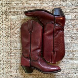 Vintage Frye red cowboy boots
